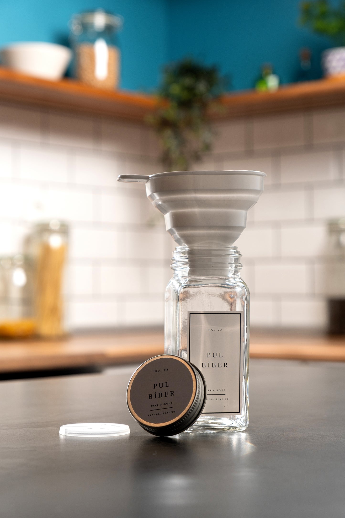 Mienda Home Katlanır Yer Kaplamaz Silikon Huni
