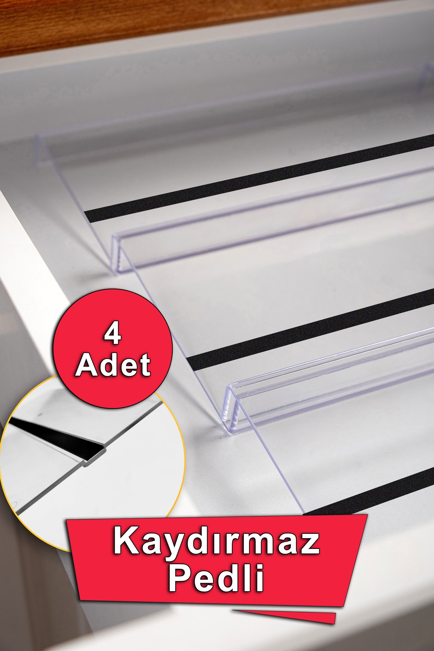 Şeffaf Pleksi Standlı 24'lü Cam Baharatlık,Fırça, Hunili Set