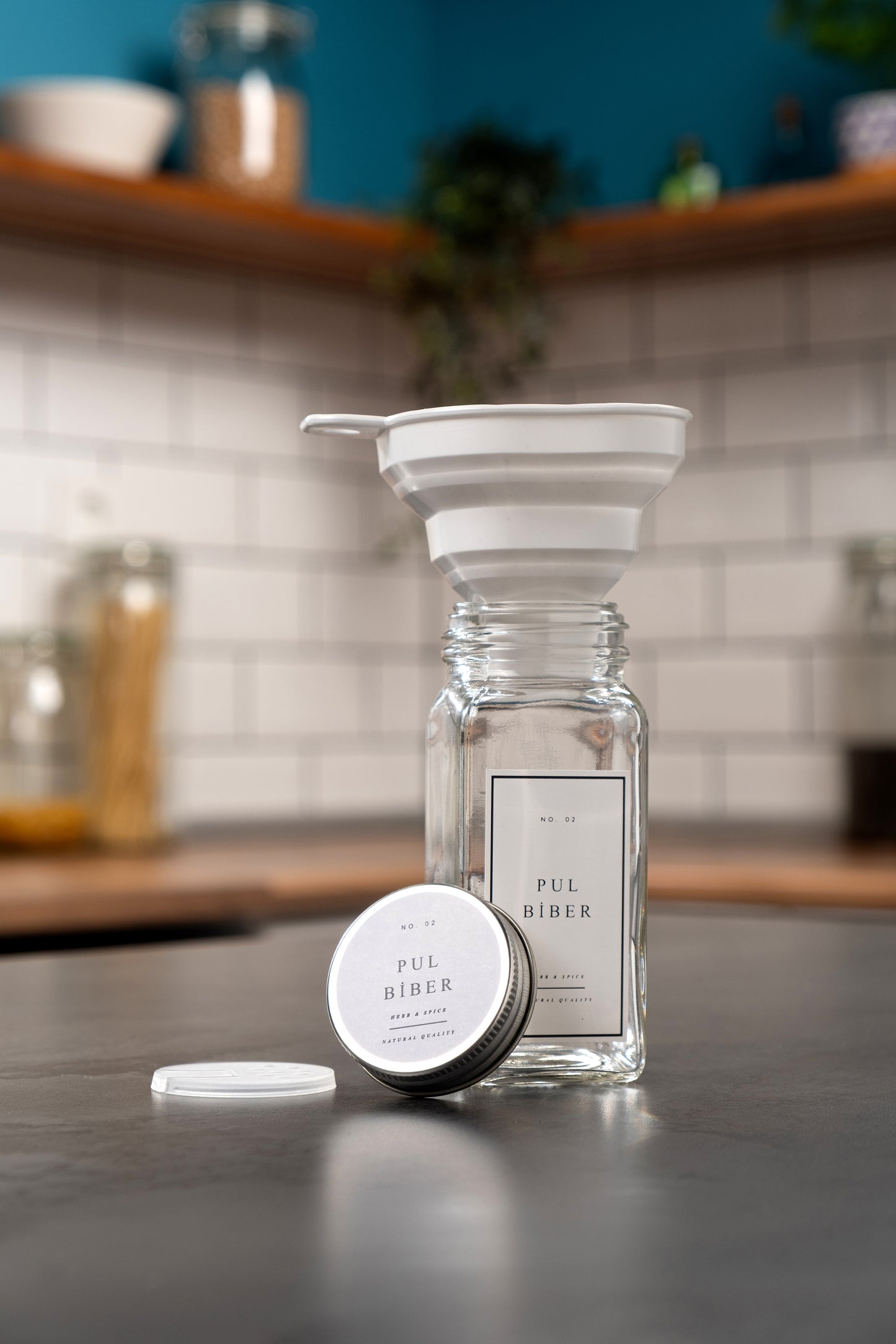 Mienda Home Katlanır Yer Kaplamaz Silikon Huni